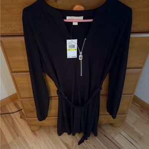 Michael Kors Black Zippered Dress